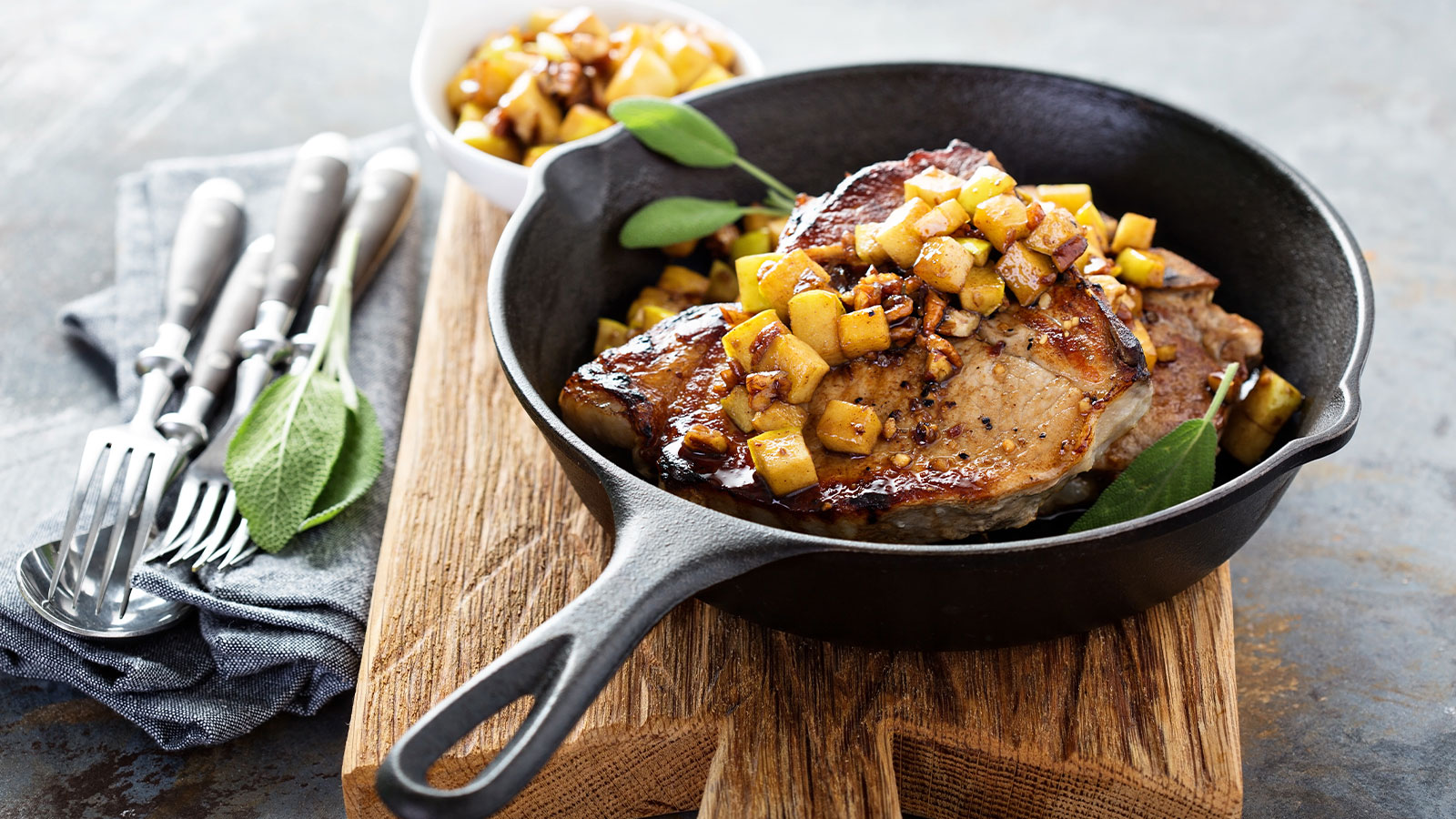 pork with apple